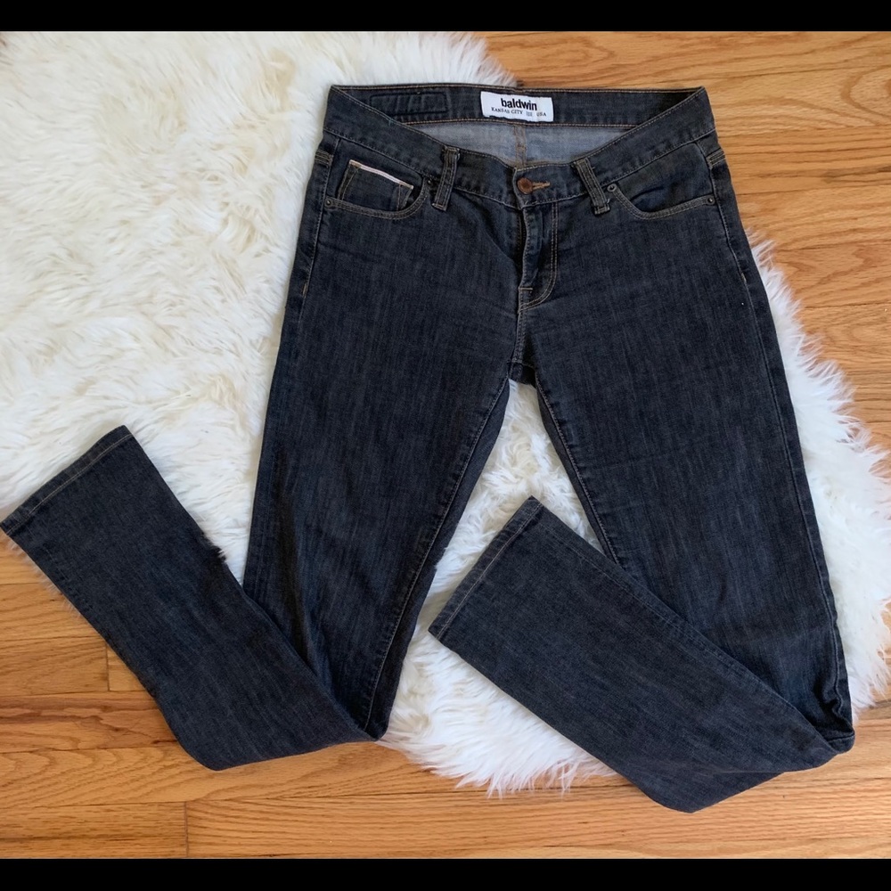 Baldwin women’s straight leg jeans, size 26